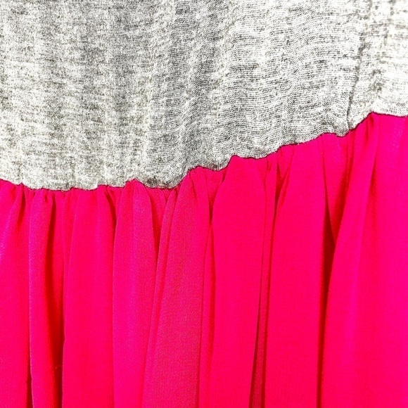 XXI Gray Bright Pink Tank Dress Size Small Petit - Picture 3 of 6